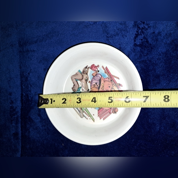 Vintage Child’s Dishes "3 Little Pigs" 2 Bowls - Picture 3 of 4